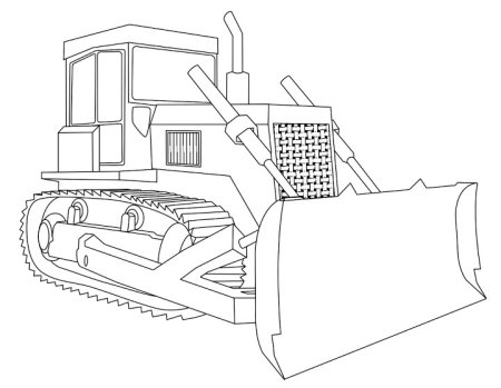 Трактор бульдозер т-130 раскраска