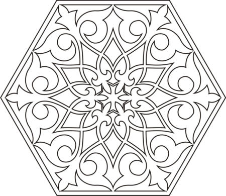 Трафарет Арабеска