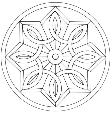 Геометрический узор в круге