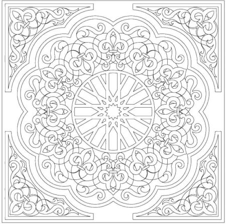 Арабеска для раскрашивания