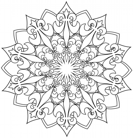 Мандалы трафареты для раскрашивания