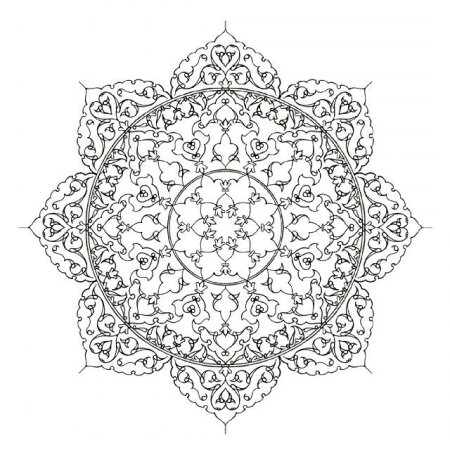 Арабеска сложный Восточный орнамент