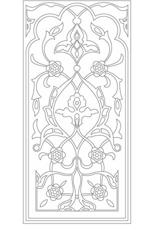 Марокканские узоры и орнаменты трафареты