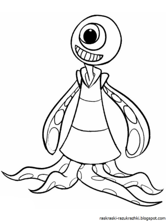 Раскраска пришельцы