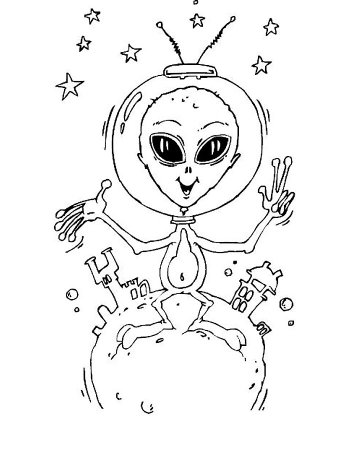 Раскраска пришельцы
