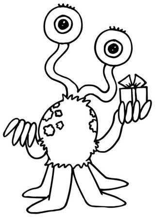 Инопланетянин раскраска