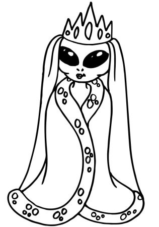 Инопланетянин раскраска