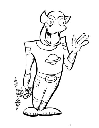 Раскраска инопланетяне для детей