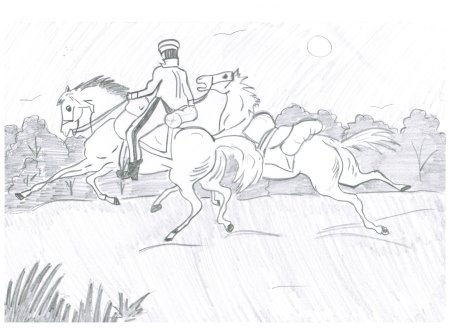 Рисунок кавказский пленник Лермонтова