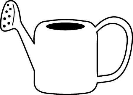 Лейка раскраска для детей