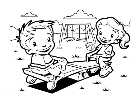 Раскраска детский садик