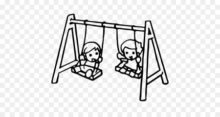 Дети в парке раскраска