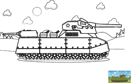 Раскраски танки кв 5