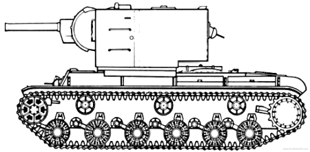 Раскраска танк кв 44