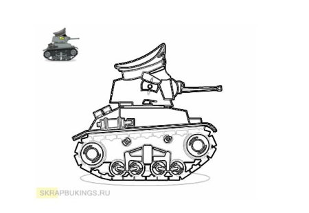Нарисовать танк кв 2