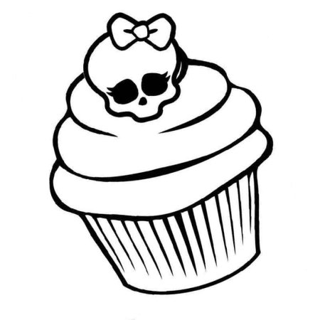 Кекс раскраска