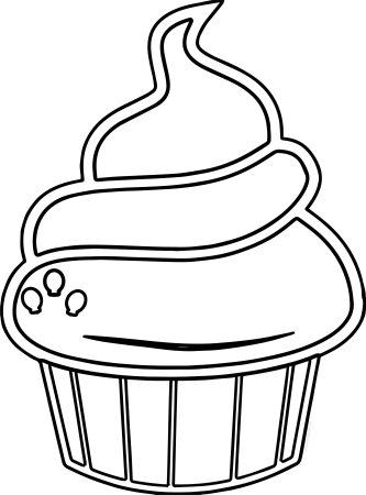 Раскраски пирожных для детей