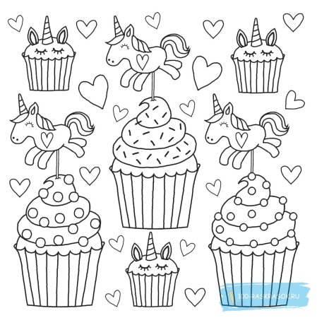 Кекс рисунок