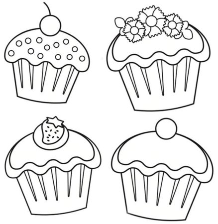 Раскраски пирожные