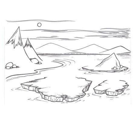 Арктика рисунок