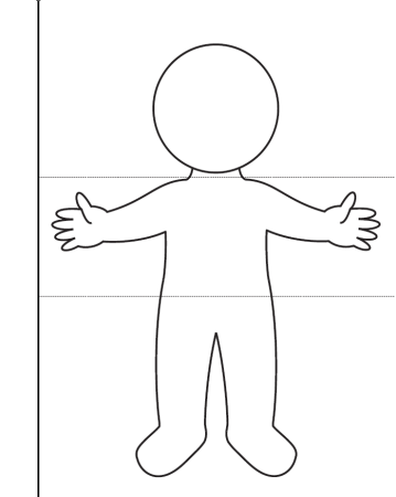 Веселый человек раскраска