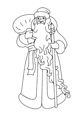 Дед Мороз дует ветер