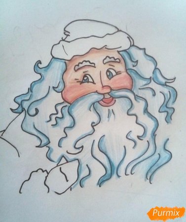 Костюм Деда Мороза для срисовки