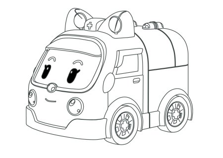 Раскраска Поли Эмбер