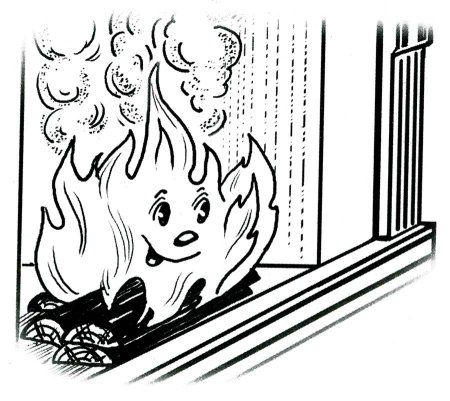 Раскраска пожарная безопасность