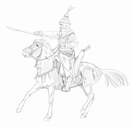 Богатырь Урал батыр рисунок
