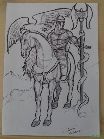 Богатырь Урал батыр рисунок