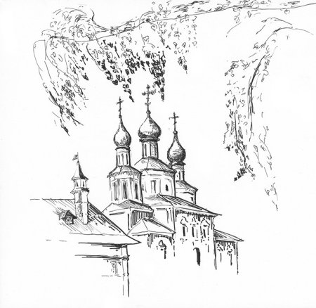 Раскраски Церковь и храм Православие чудеса Божии