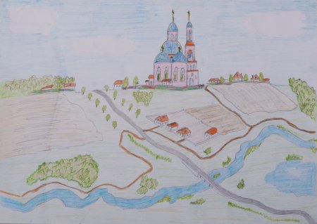 Храм раскраска