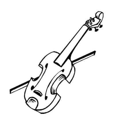 Скрипка рисунок