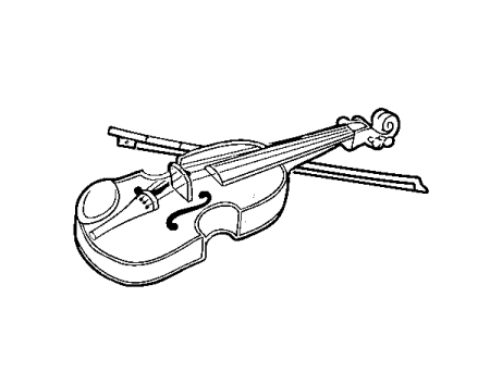Музыкальные инструменты раскраска