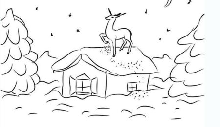 Иллюстрация к сказке серебряное копытце 4 класс рисунки карандашом