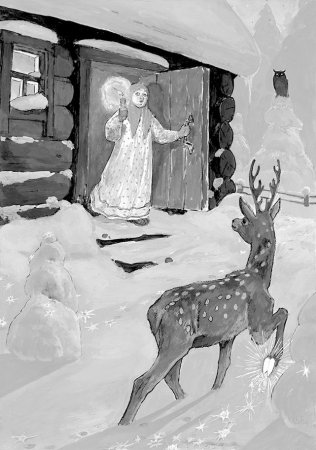 Олень раскраска