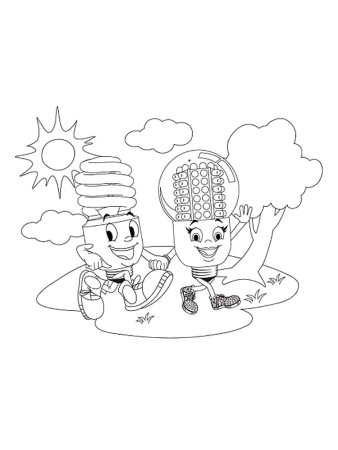 Лампочка черно белые для детей