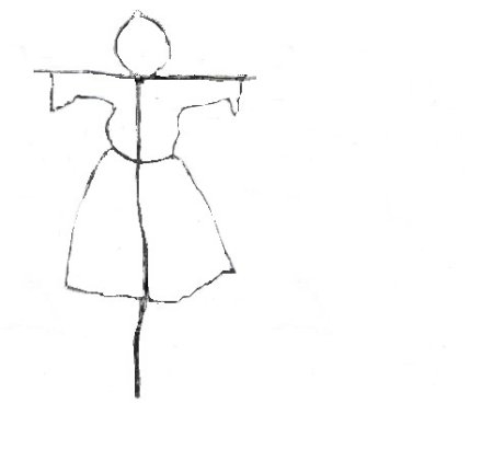 Чучело Масленицы картинки карандашом