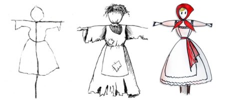 Раскраска пугало в огороде