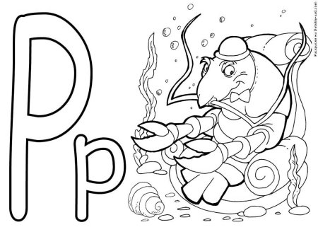 Азбука в картинках раскраска