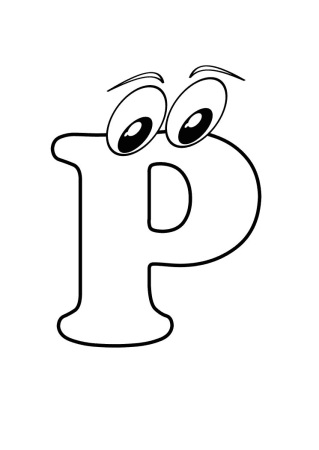 Рисунки букв для раскрашивания