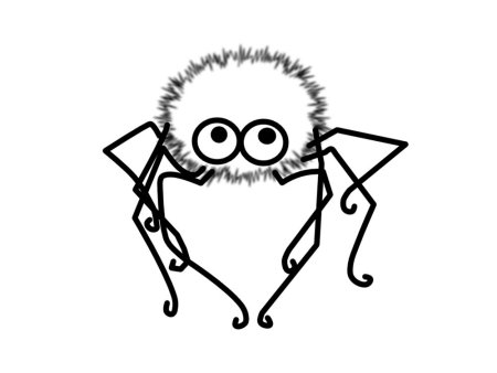 Раскраска паучок