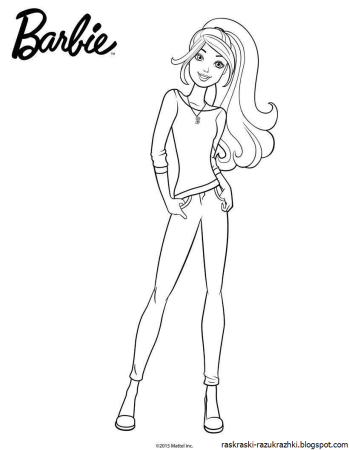 Детская раскраска модница