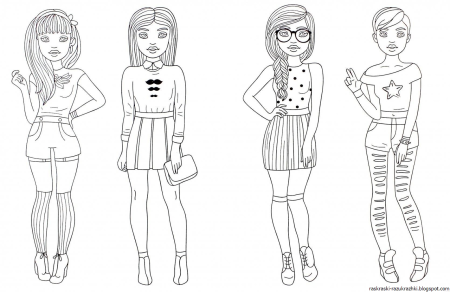Классные раскраски для девочек