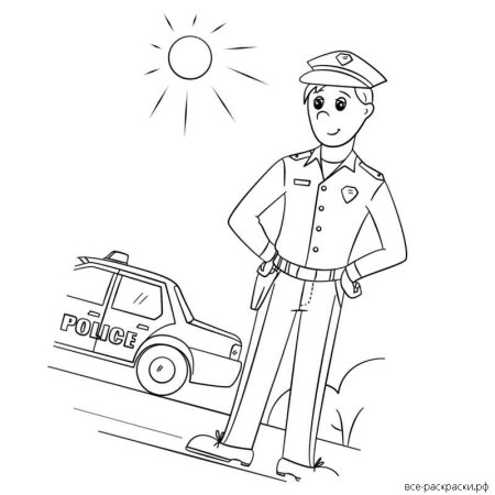 Раскраска милиция