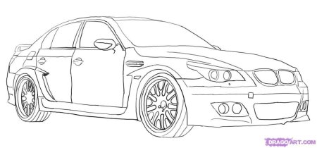Раскраска BMW m5 f90