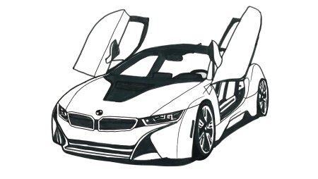 Раскраски машины БМВ i8