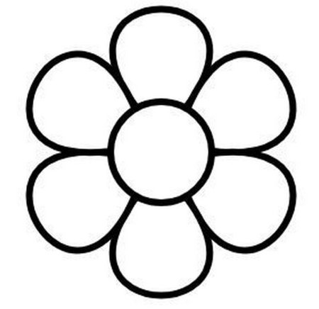 Трафарет ромашки