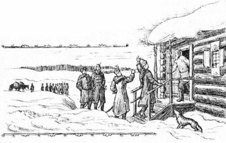 Иллюстрация к подвигу Ивана Сусанина